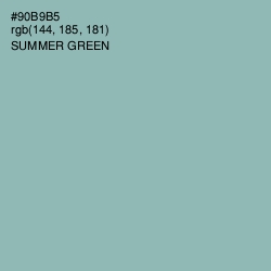 #90B9B5 - Summer Green Color Image